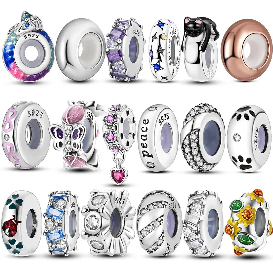 Sparkle Lock Silicone Stopper Beads – Style & Security for Your Charm Bracelet