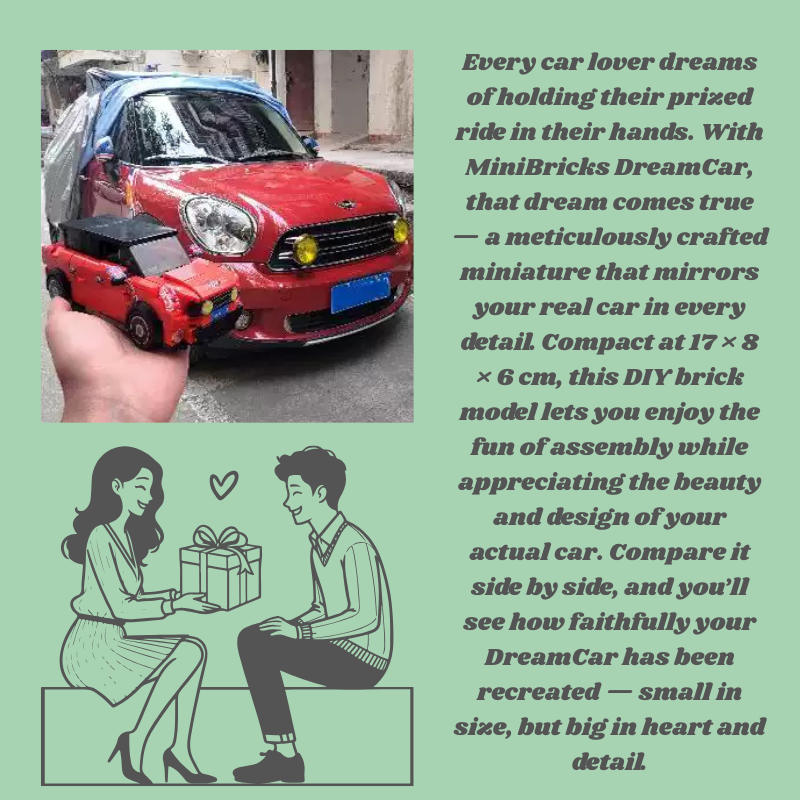 Personalized Custom Brick Model | MiniBricks DreamCar