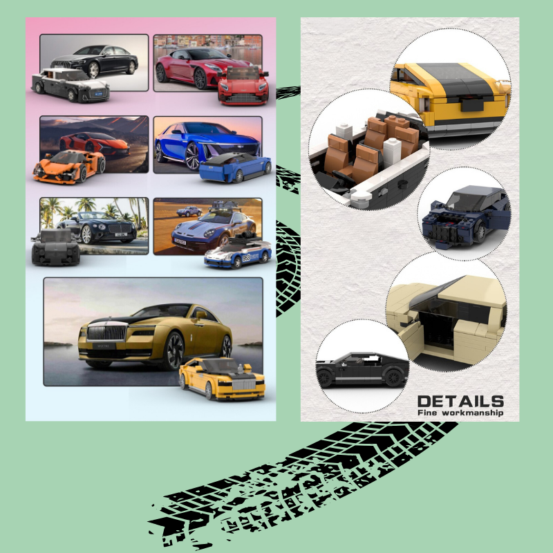Personalized Custom Brick Model | MiniBricks DreamCar