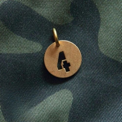 Vintage Brass Keychain Numbers