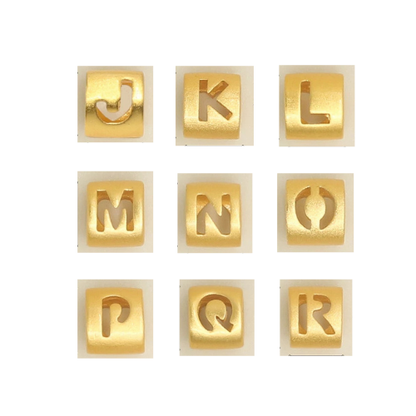 Mix & Match Golden Initial Cable Bracelet