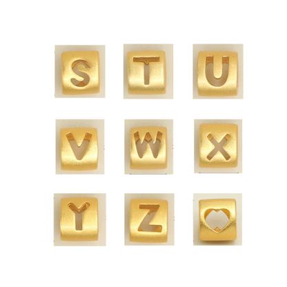 Mix & Match Golden Initial Cable Bracelet