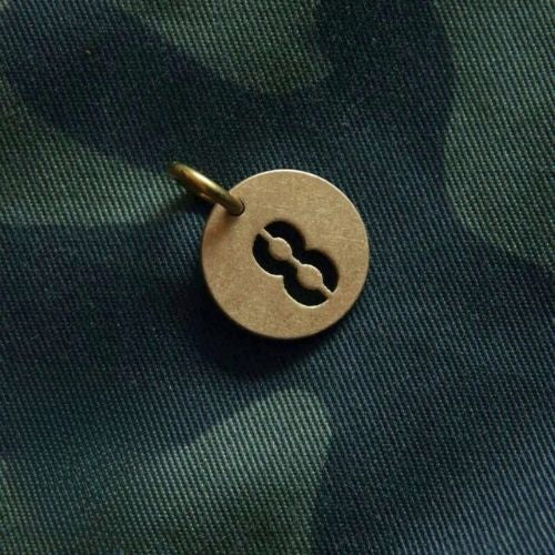 Vintage Brass Keychain Numbers