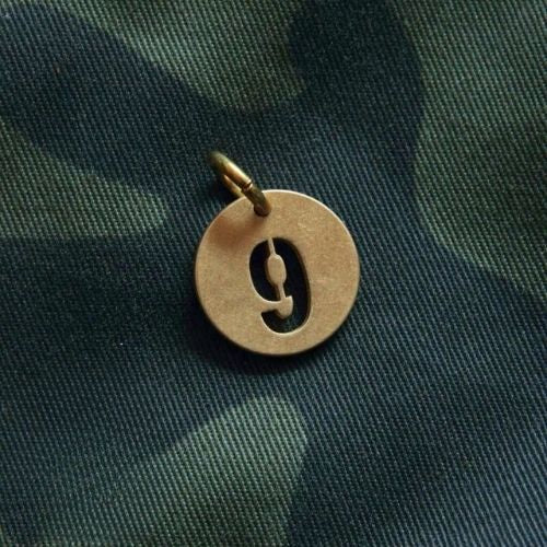 Vintage Brass Keychain Numbers