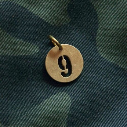Vintage Brass Keychain Numbers