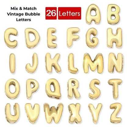 Mix & Match Vintage Bubble Letters