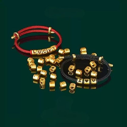 Mix & Match Golden Initial Cable Bracelet