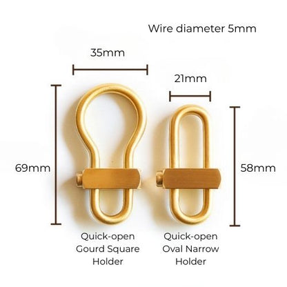 Vintage Brass Keychain Holders