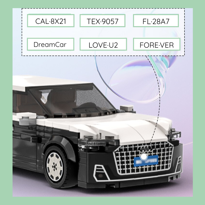 Personalized Custom Brick Model | MiniBricks DreamCar