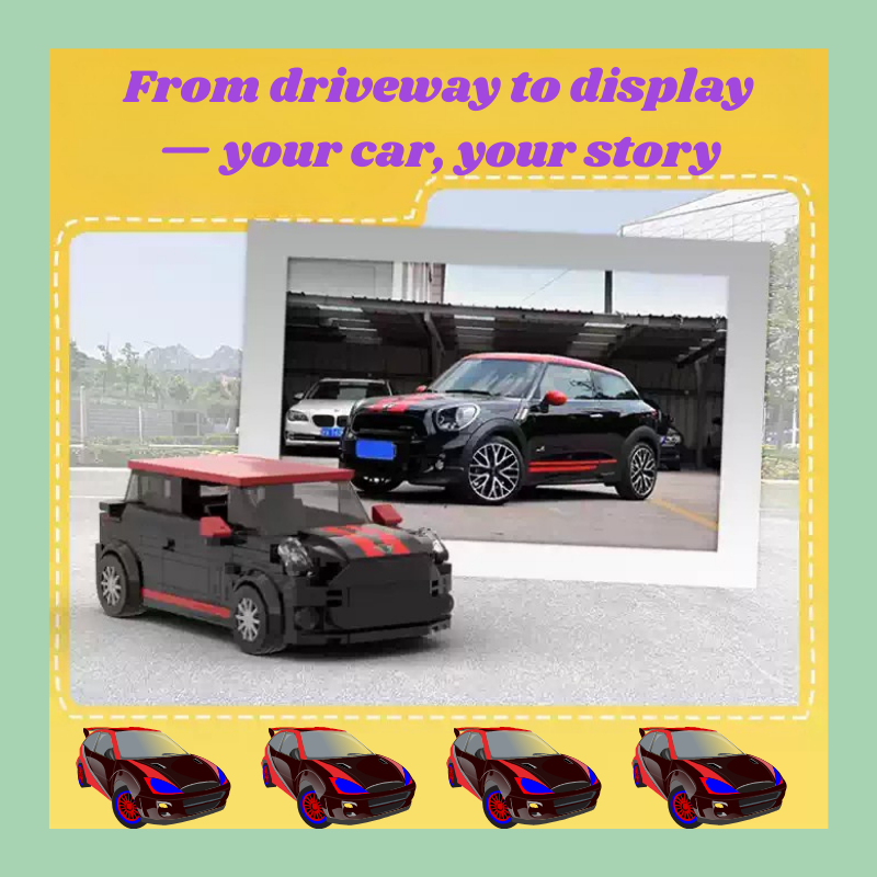 Personalized Custom Brick Model | MiniBricks DreamCar