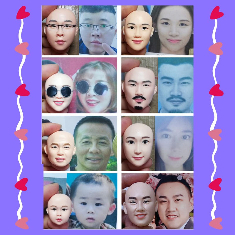 Collage of various faces with a purple border and heart shapes. Personalized couple present. Gift for boyfriend girlfriend. Custom-made. Personalized. Perfect gift idea. Meaningful keepsake. Wedding gift. Anniversary gift. Birthday gift