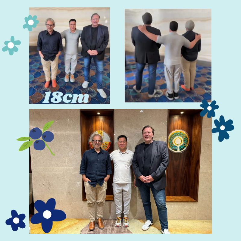 Collage of three photos showing people standing together, with a focus on height measurement. front view , back view. Personalized couple present. Gift for boyfriend girlfriend. Custom-made. Personalized. Perfect gift idea. Meaningful keepsake. Wedding gift. Anniversary gift. Birthday gift