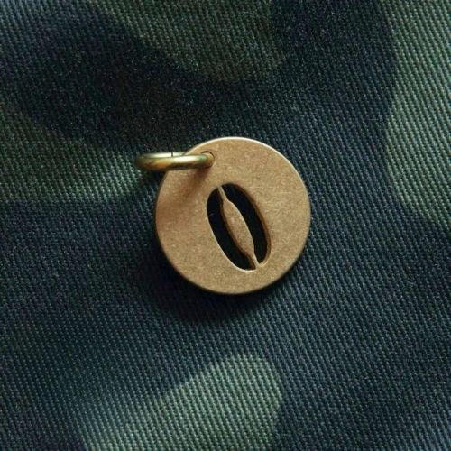 Vintage Brass Keychain Numbers