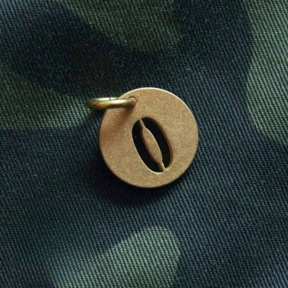 Vintage Brass Keychain Numbers