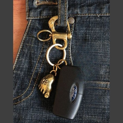Vintage Brass Keychain Holders