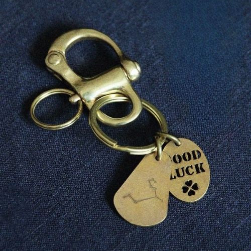 Vintage Brass Keychain Holders