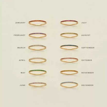 Starlight Birthstone Rings