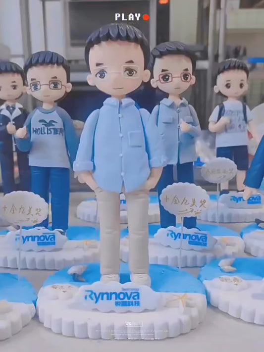 Custom Handcrafted Clay Figurine – MiniMe Q-Style Figurines