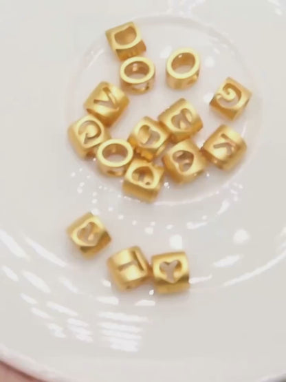 Mix & Match Golden Initial Cable Bracelet